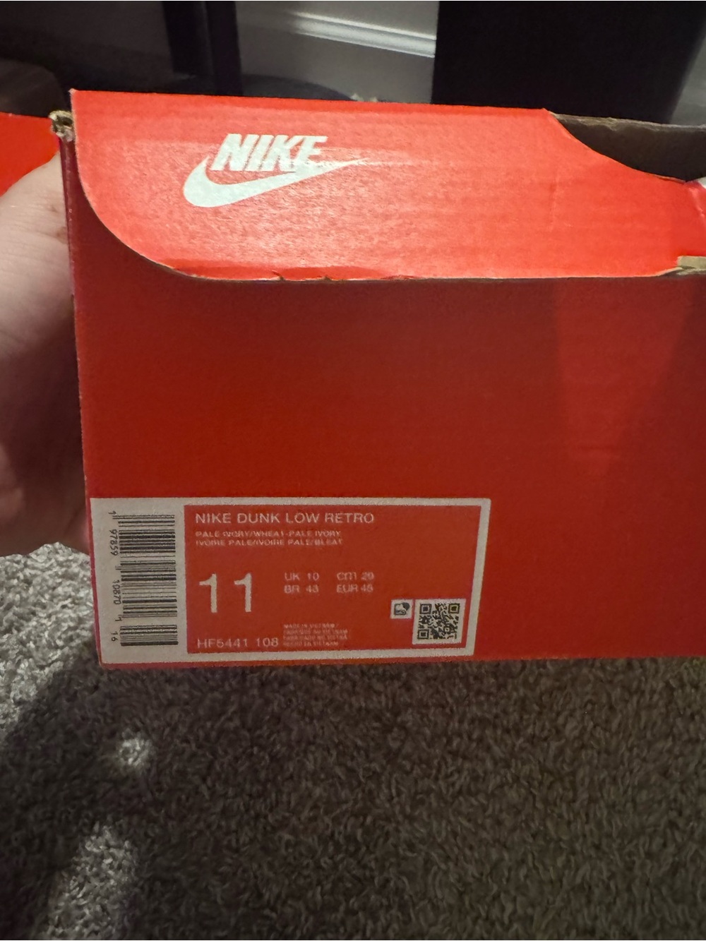 Nike Dunk Low Pale Ivory Wheat - Picture 6 of 6
